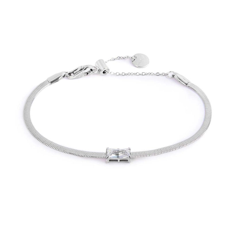 Bracciale catena snake con zircone baguette MARLU'