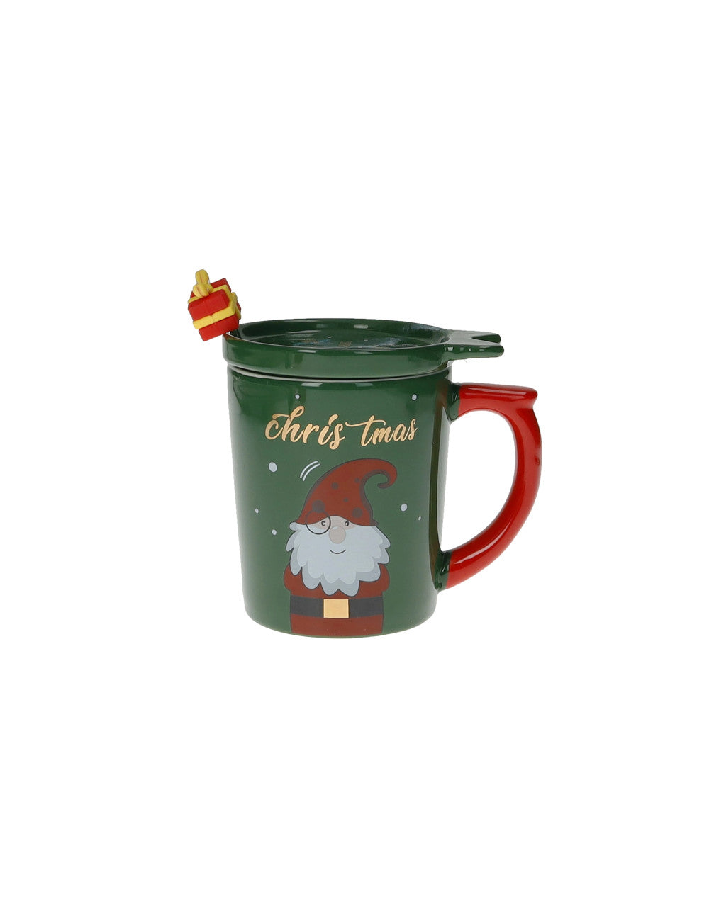 MUG CON TAPPO E CUCCHIAINO CHRISTMAS