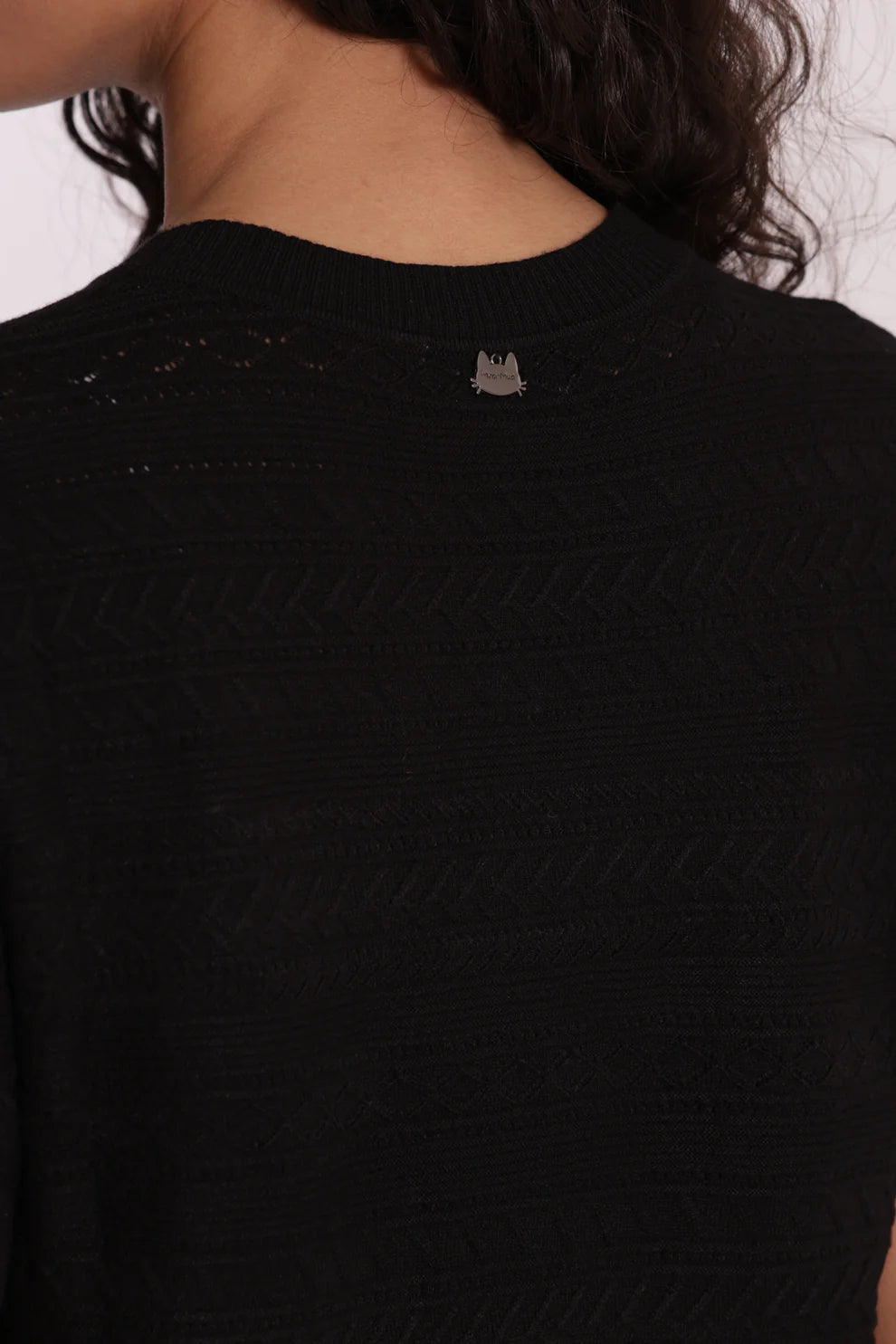 MAGLIA MANICHE CORTE TRAFORATO MIMI-MUA