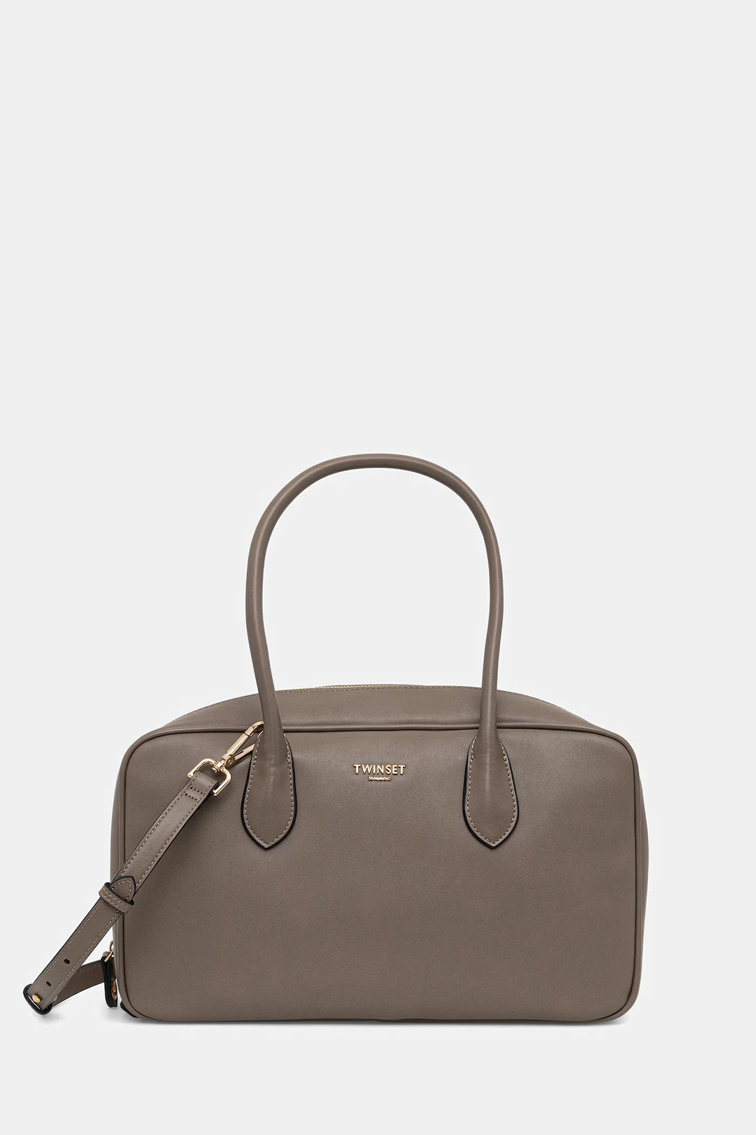 Borsa bauletto grande con logo TWINSET