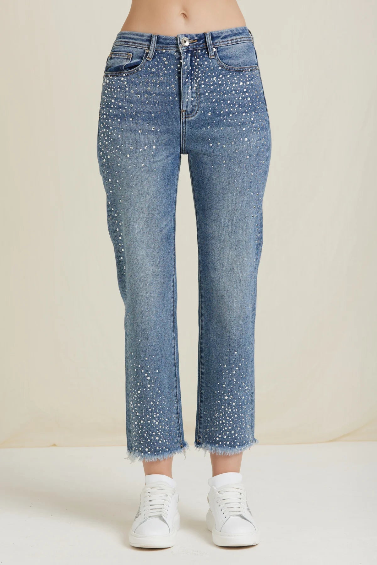 MANDY-DENIM STRAIGHT CON STRASS TAKE TWO