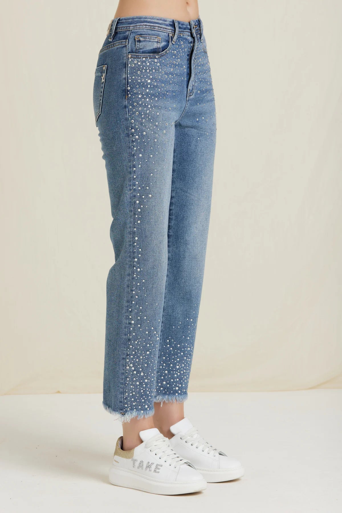 MANDY-DENIM STRAIGHT CON STRASS TAKE TWO
