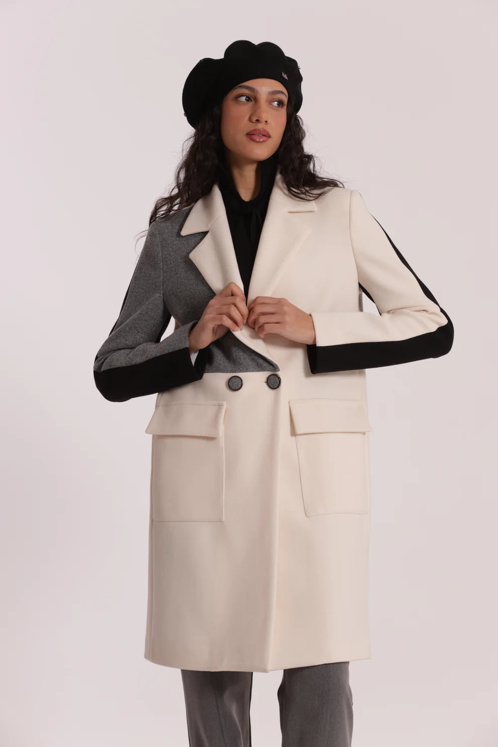 CAPPOTTO TRICOLOR MIMI-MUA