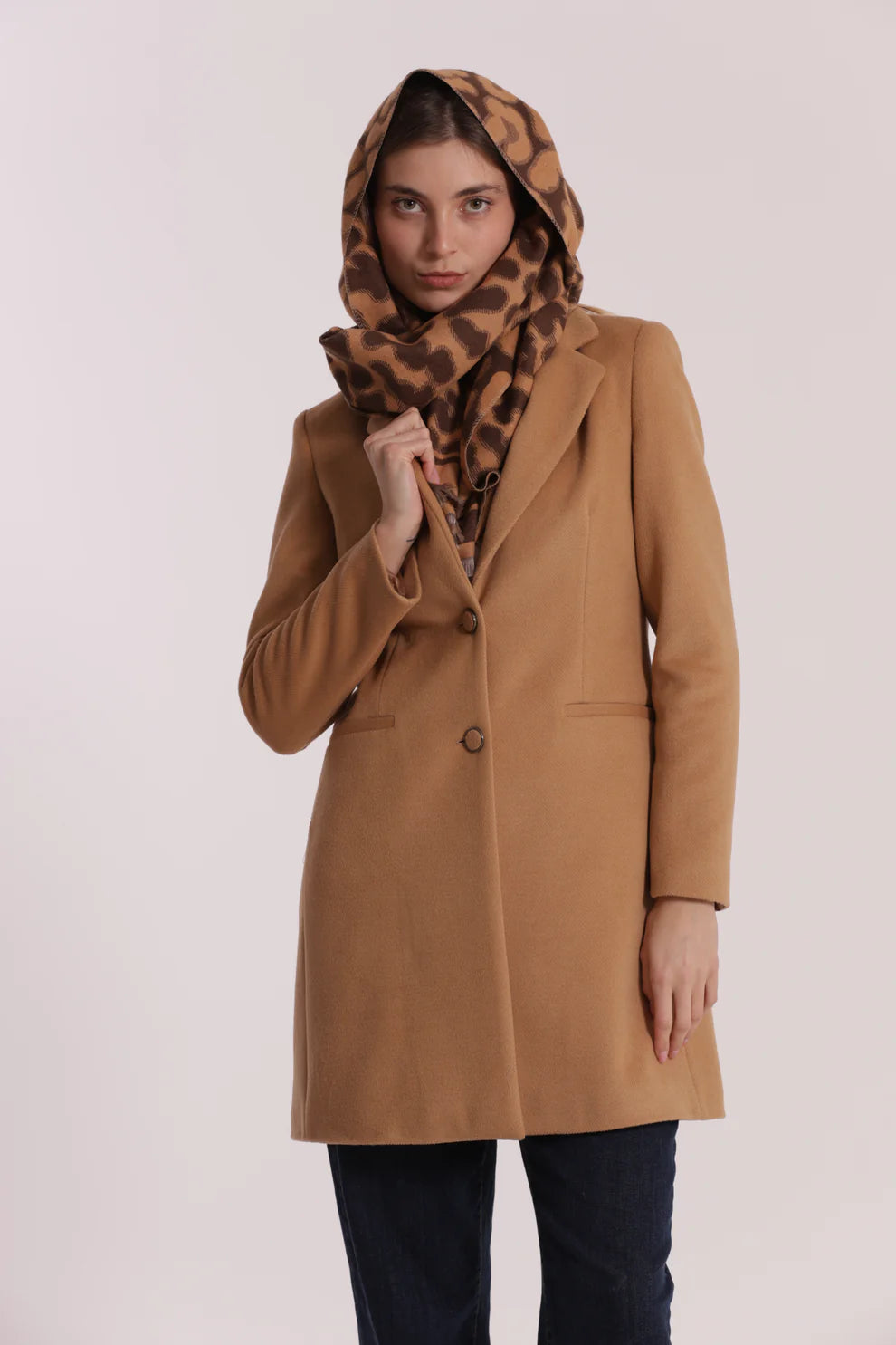 SCIARPA CON MOTIVO LEOPARDATO MIMI-MUA