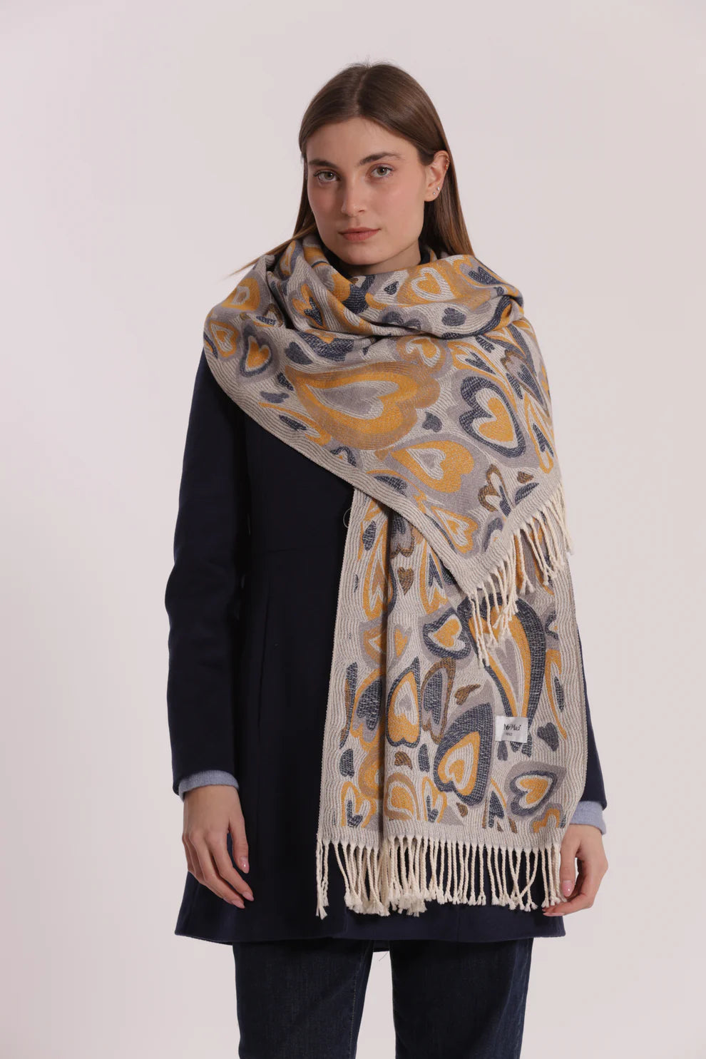 SCIARPA CON CUORI MIMI-MUA