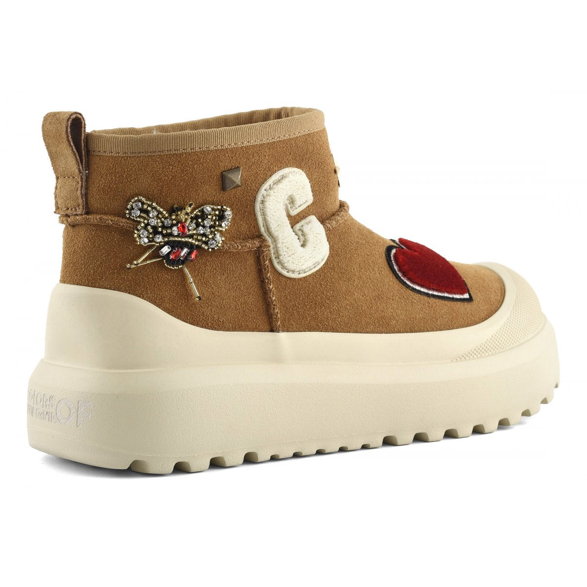 Stivale invernale con maxi suola sneaker e patch COLORS OF CALIFORNIA