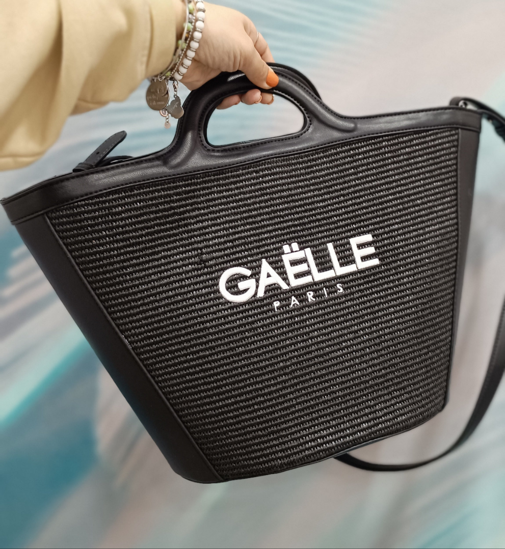 Maxi shopper con logo ricamato Gaëlle Paris
