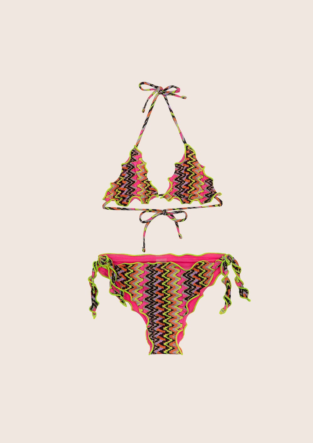 BIKINI TRIANGOLO E SLIP NODI REGOLABILE ETHOS F**K