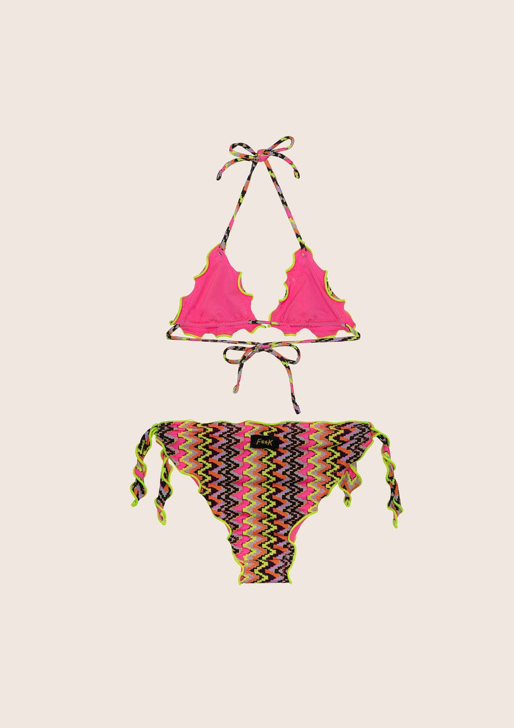 BIKINI TRIANGOLO E SLIP NODI REGOLABILE ETHOS F**K