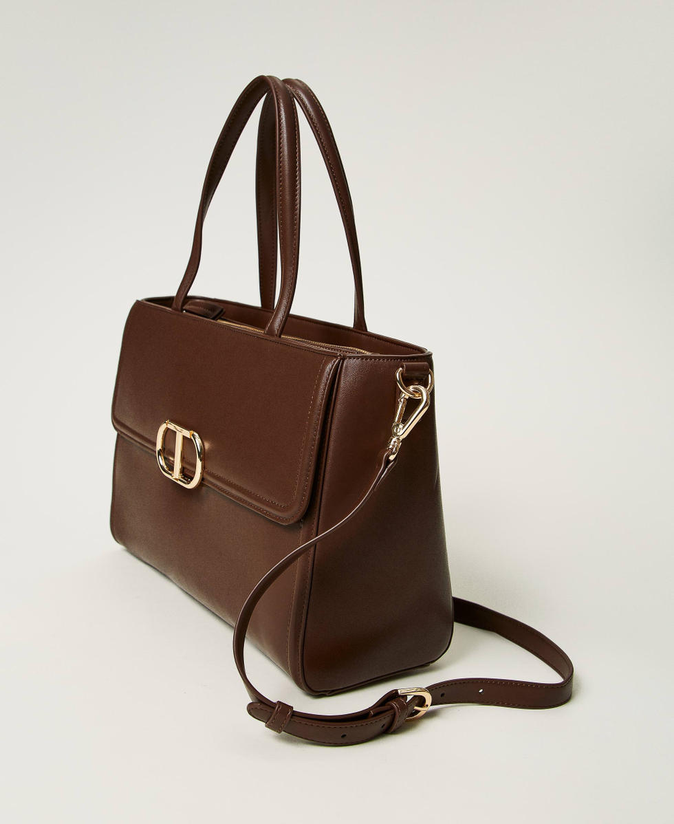 Borsa shopper ‘Brera’ con apertura Oval T TWINSET