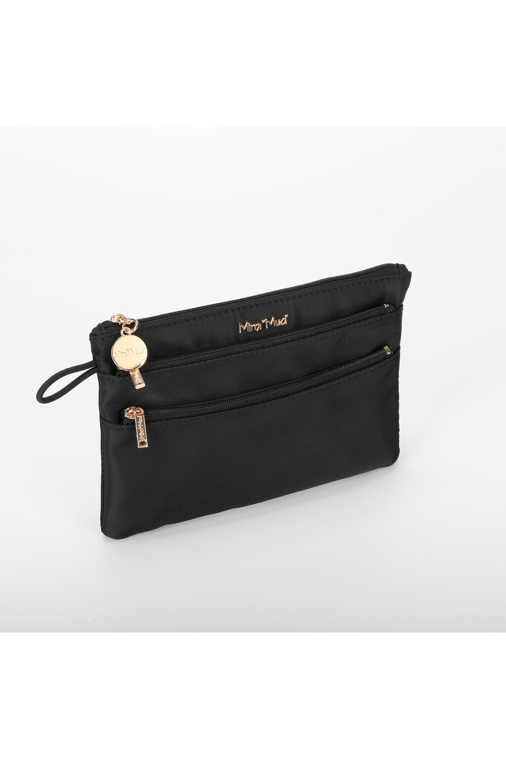 PORTAMONETE CON DOPPIA ZIP IN NYLON MIMI-MUA