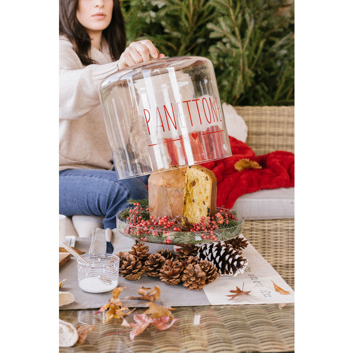 Campana vetro “panettone” con scatola – My Home Christmas Edition