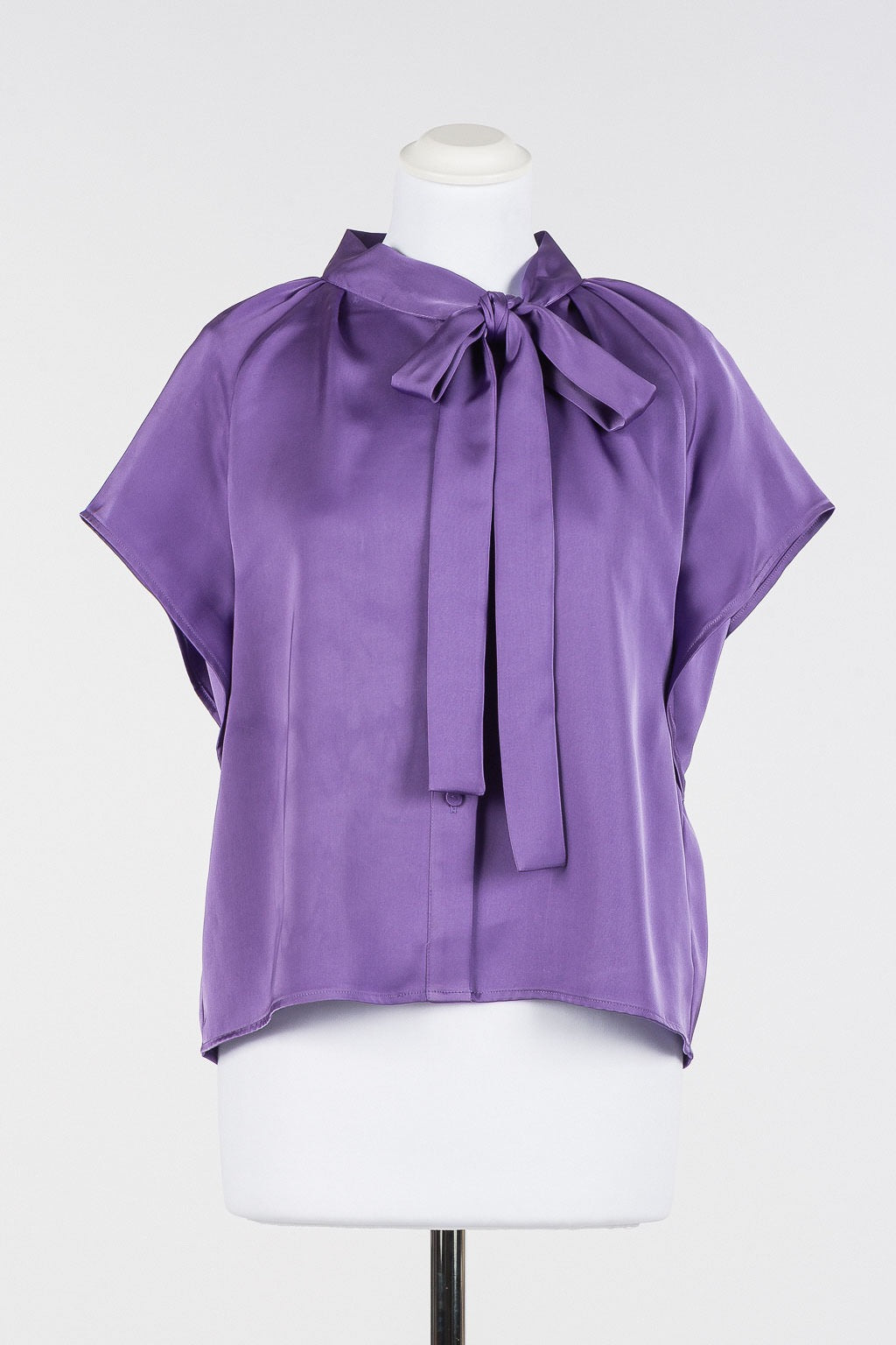 Camicia in raso con fiocco TWINSET