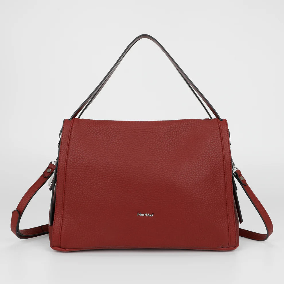 BORSA A SPALLA CON DOPPIO MANICO E CINTURINO MIMI-MUA