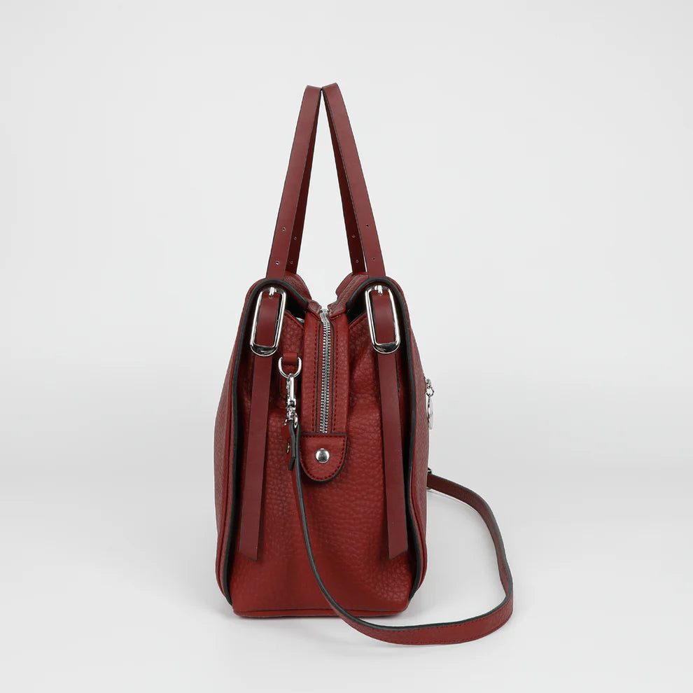 BORSA A SPALLA CON DOPPIO MANICO E CINTURINO MIMI-MUA