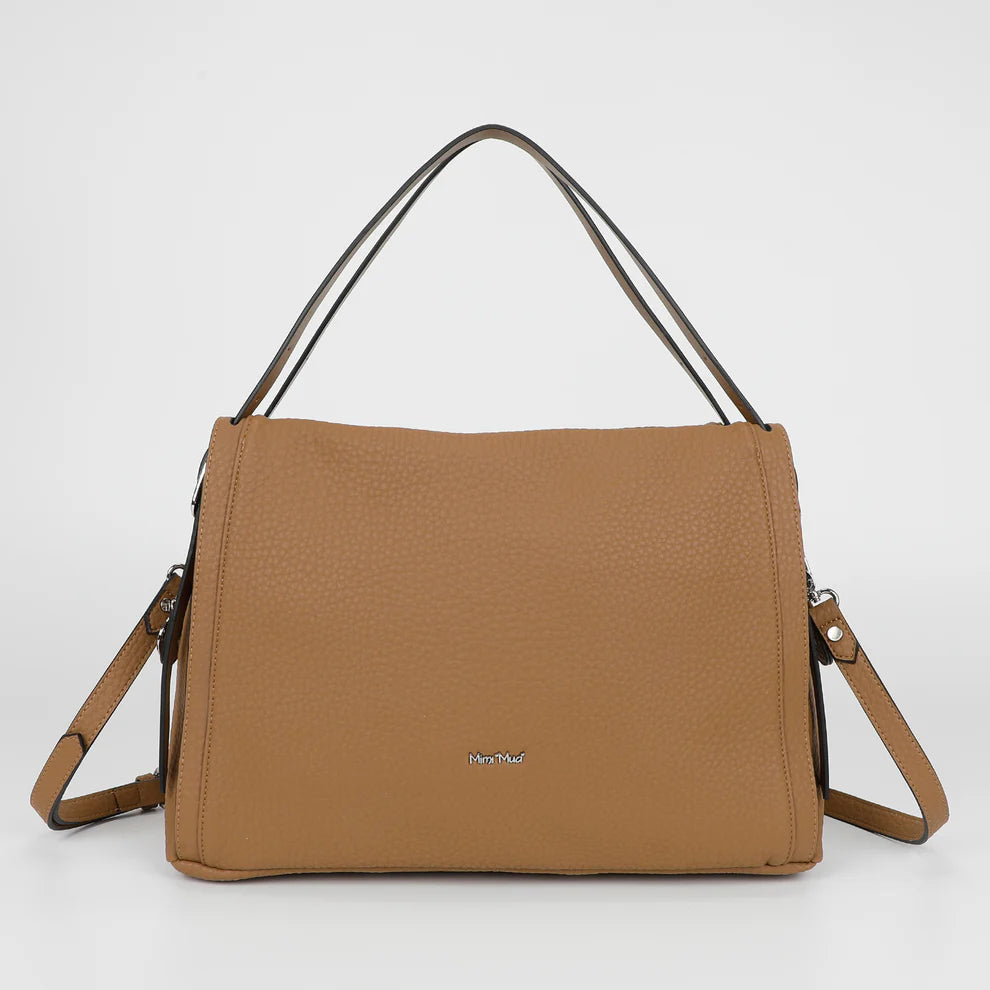 BORSA A SPALLA CON DOPPIO MANICO E CINTURINO MIMI-MUA