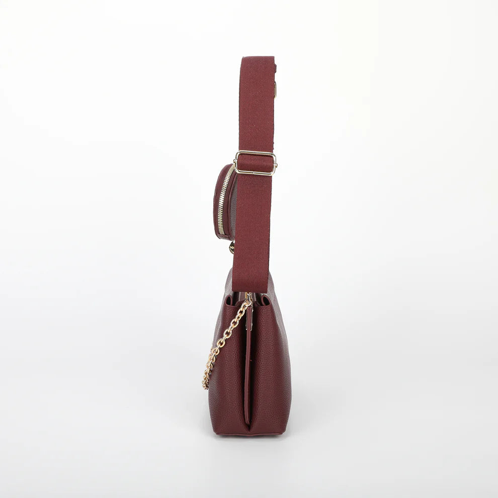 BORSA A TRACOLLA CON DETTAGLIO APPESO MIMI-MUA