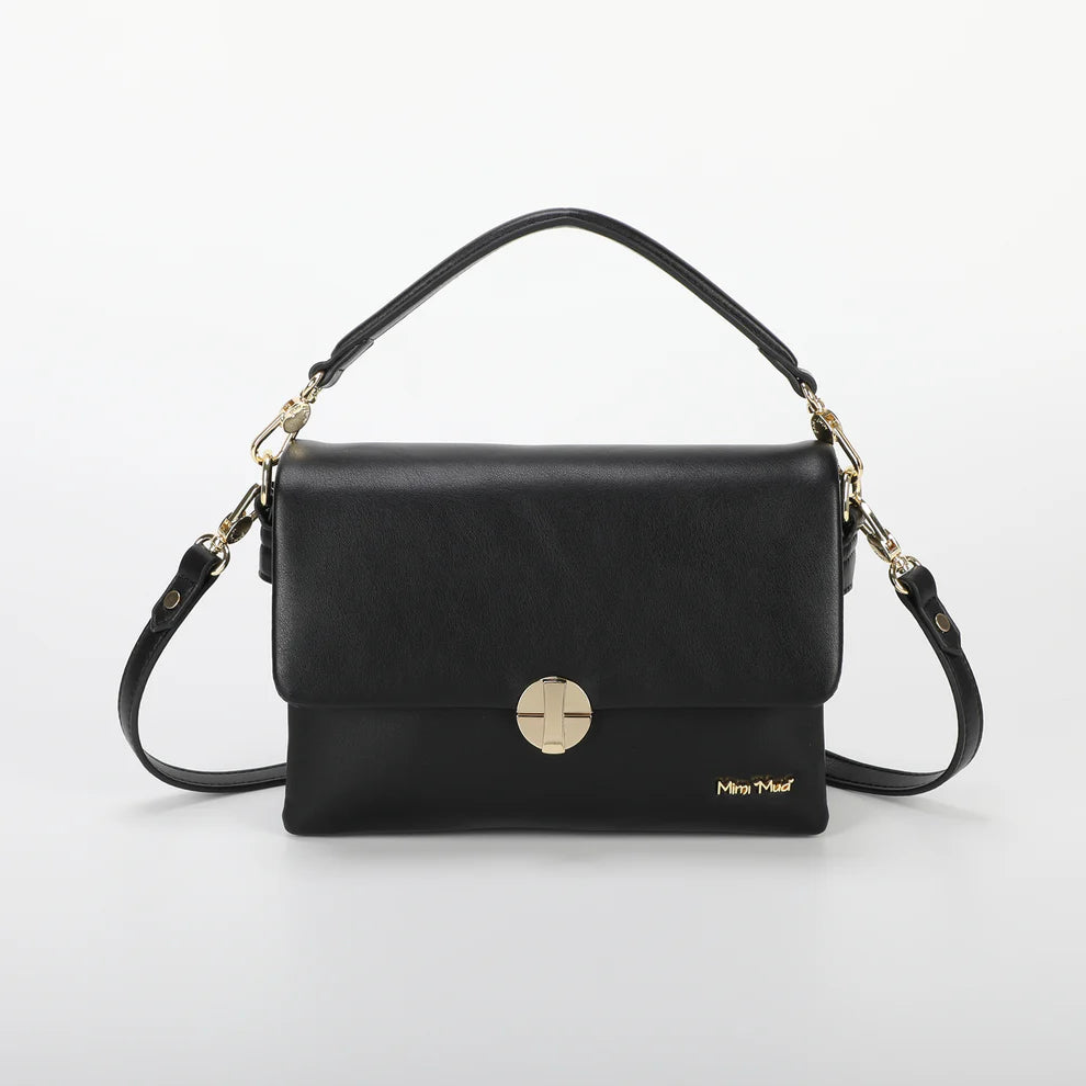 BORSA A TRACOLLA CON CHIUSURA TONDA ORO MIMI-MUA