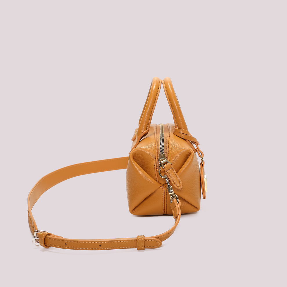 BORSA A BAULETTO PICCOLA CON TARGHETTA LOGATA MIMI-MUA