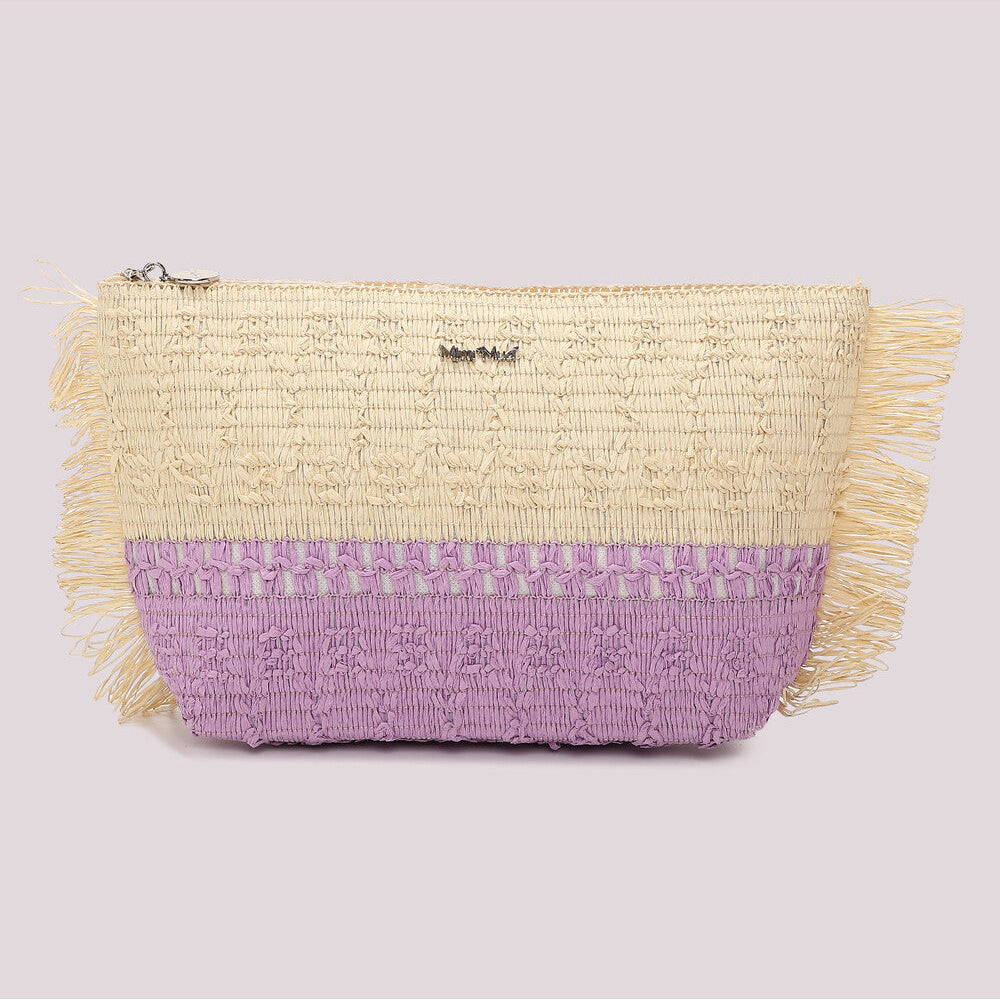 Pochette in raffia MIMI-MUA
