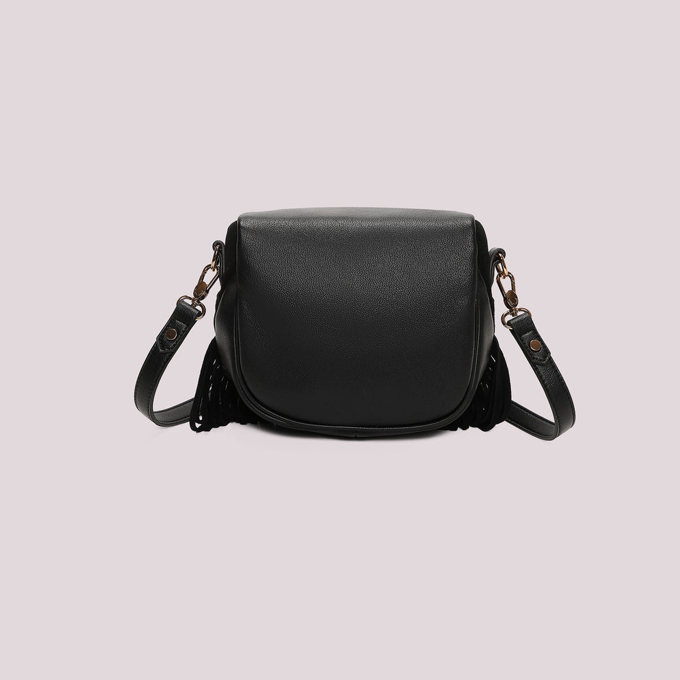 BORSA MARSUPIO CON FRANGE E BORCHIE MIMI-MUA