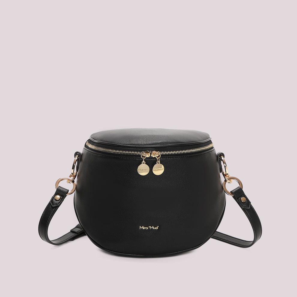 BORSA MARSUPIO CON DETTAGLIO ANELLI AI MANICI MIMI-MUA