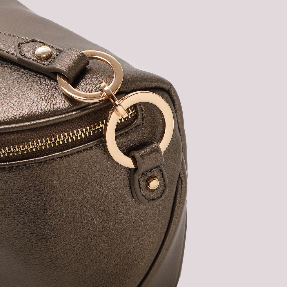 BORSA MARSUPIO CON DETTAGLIO ANELLI AI MANICI MIMI-MUA