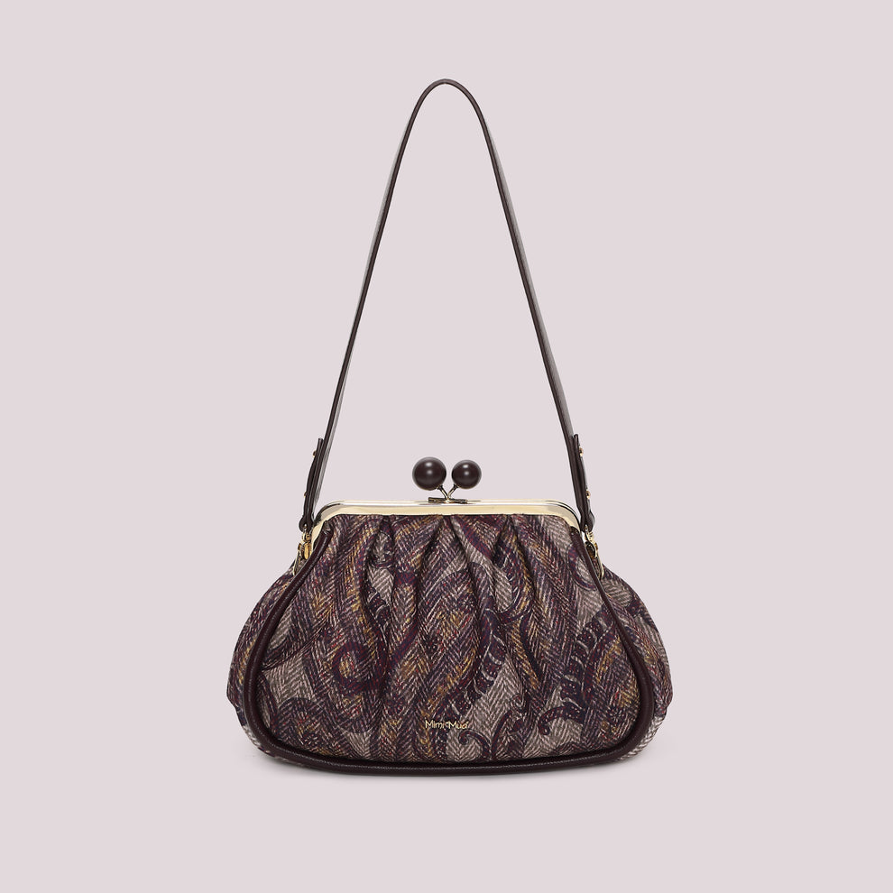 BORSA CLUTCH IN FANTASIA CON CHIUSURA A SFERE MIMI-MUA