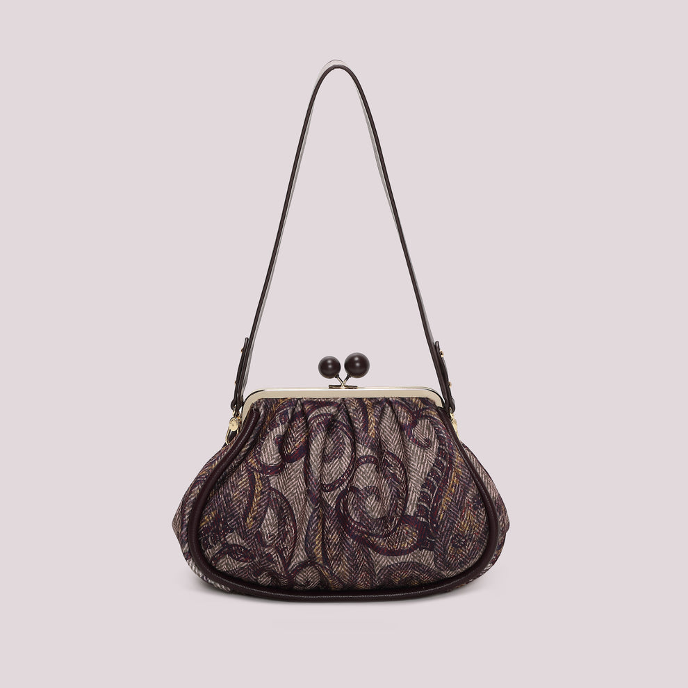 BORSA CLUTCH IN FANTASIA CON CHIUSURA A SFERE MIMI-MUA