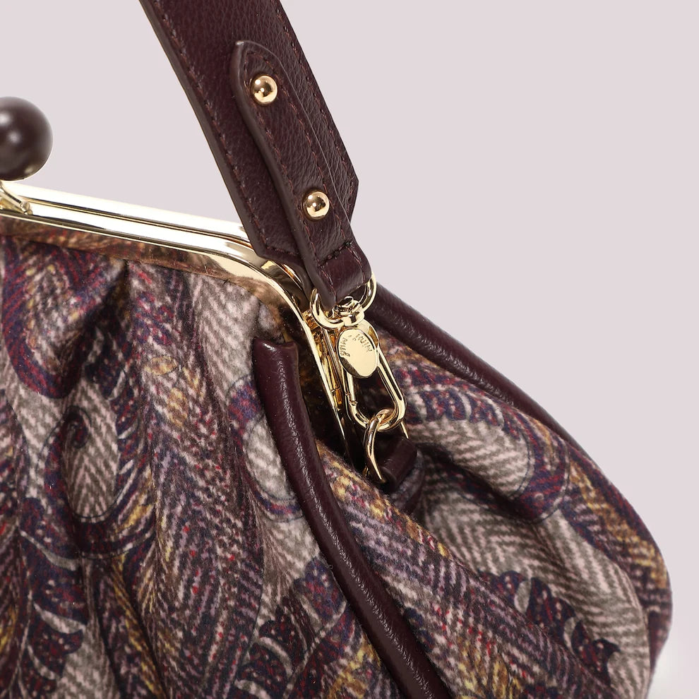 BORSA CLUTCH IN FANTASIA CON CHIUSURA A SFERE MIMI-MUA