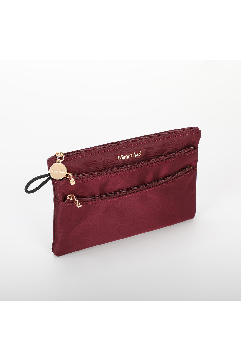 PORTAMONETE CON DOPPIA ZIP IN NYLON MIMI-MUA