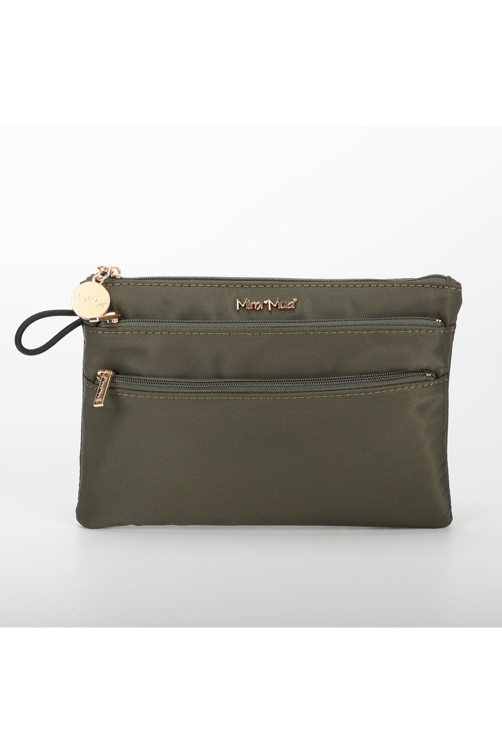PORTAMONETE CON DOPPIA ZIP IN NYLON MIMI-MUA