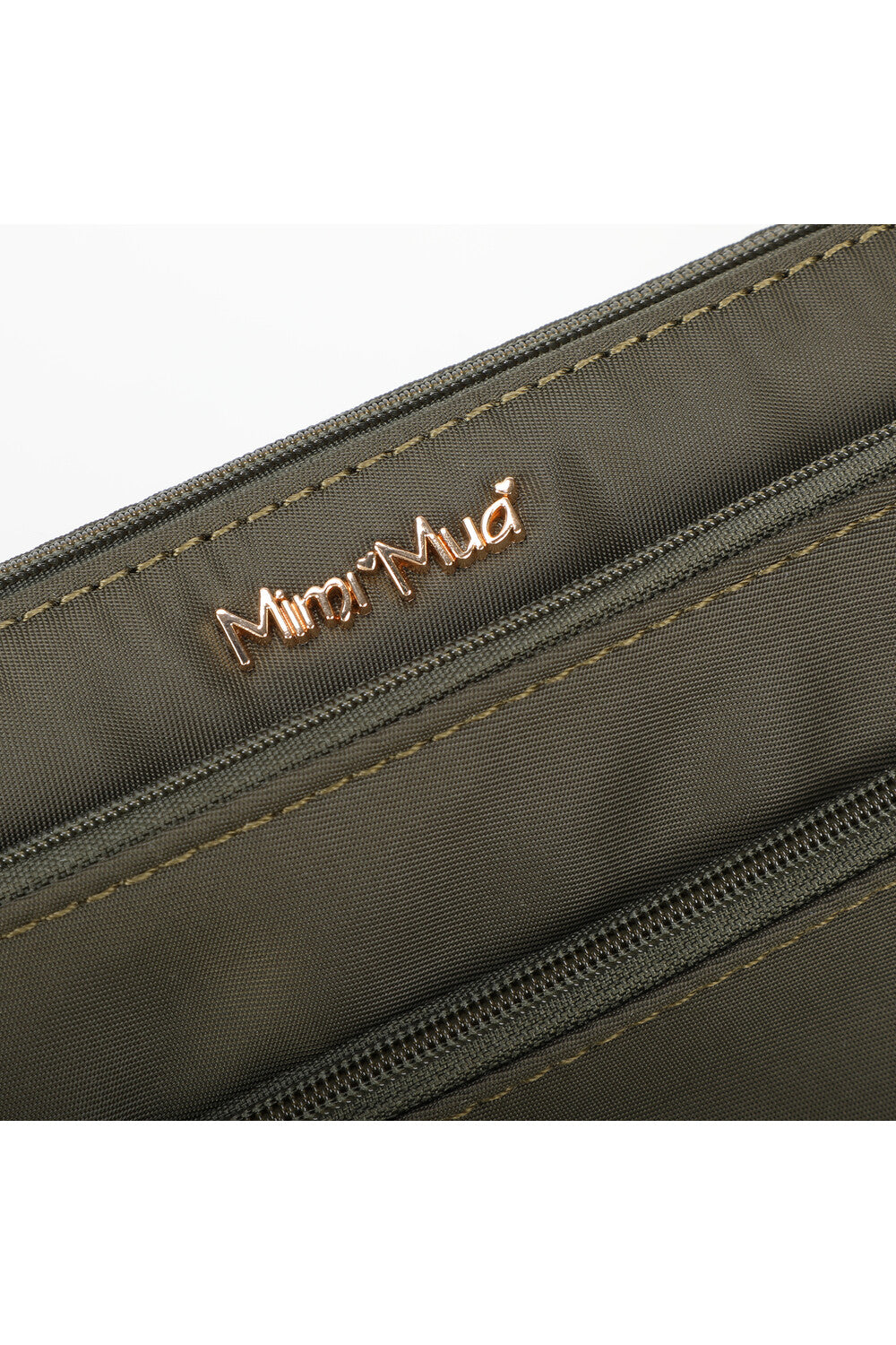 PORTAMONETE CON DOPPIA ZIP IN NYLON MIMI-MUA