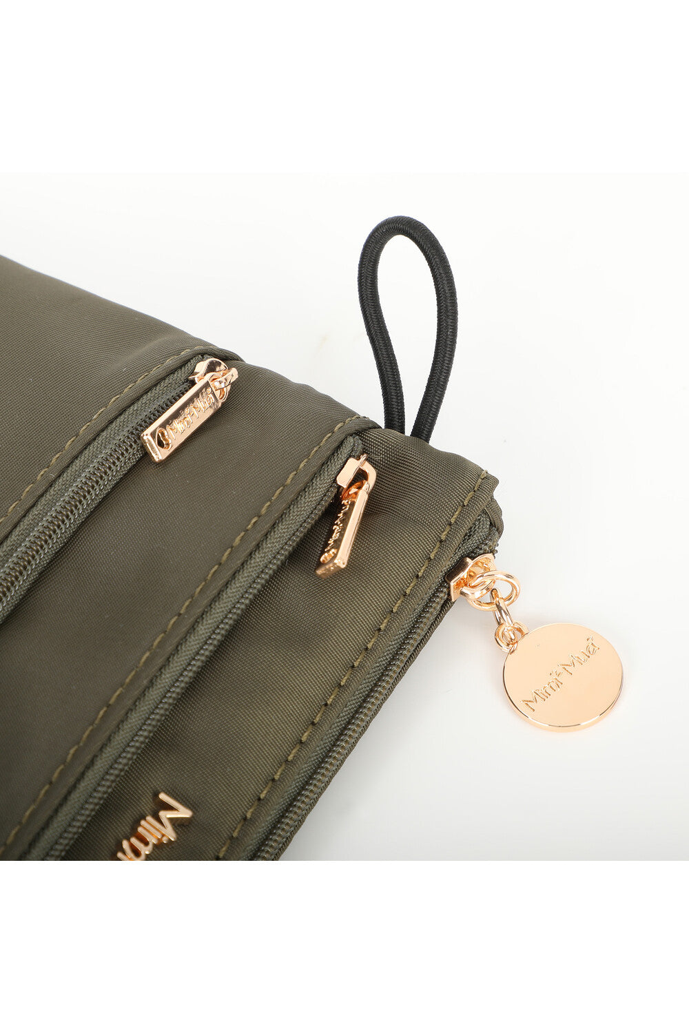 PORTAMONETE CON DOPPIA ZIP IN NYLON MIMI-MUA
