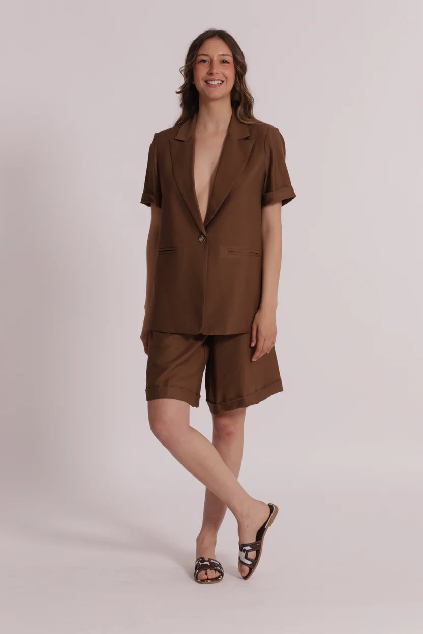 PANTALONE BERMUDA BASIC VISCOSA NYLON MIMI-MUA