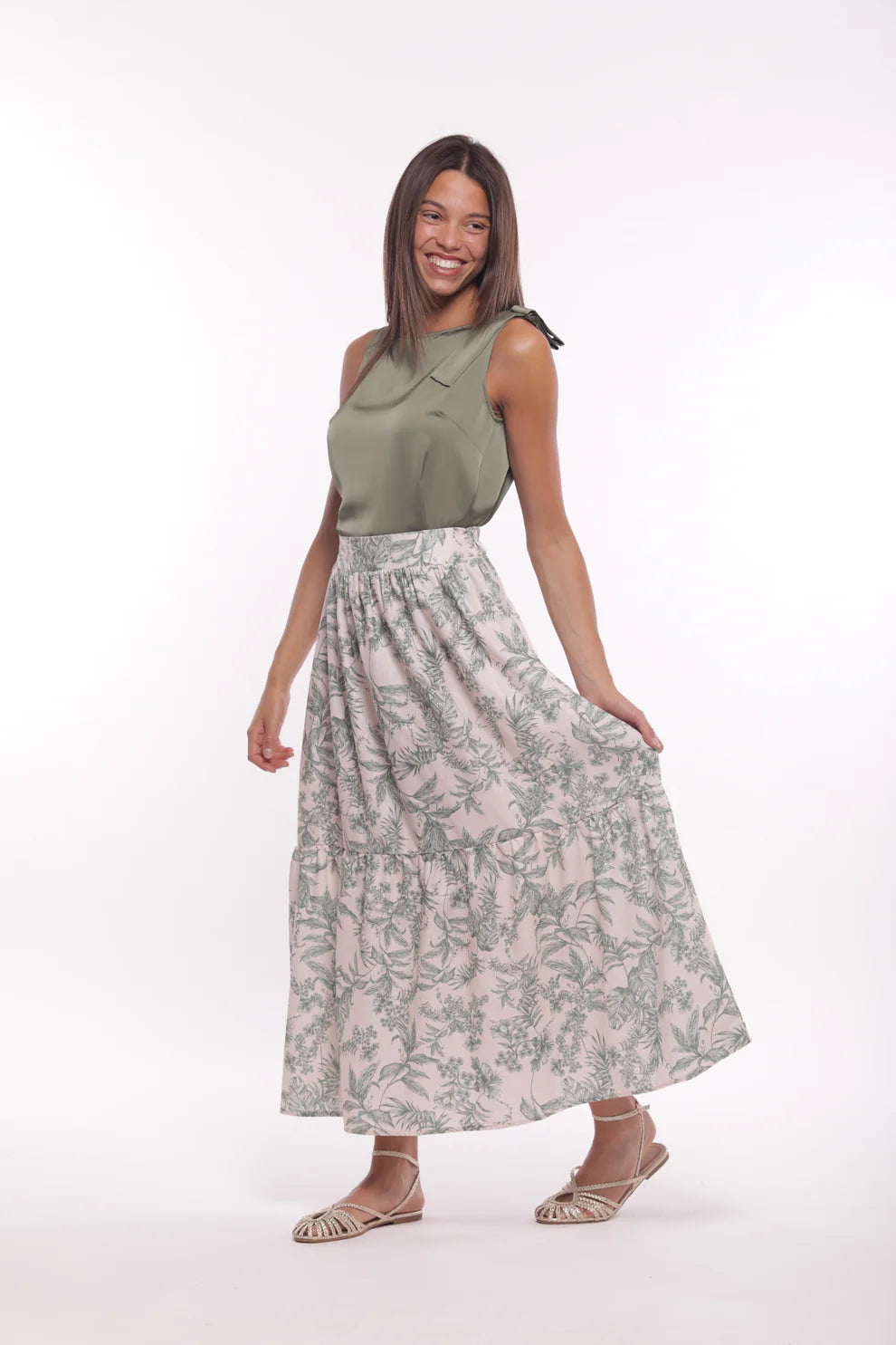 GONNA LUNGA FANTASIA TOILE DE JOUY MIMI-MUA