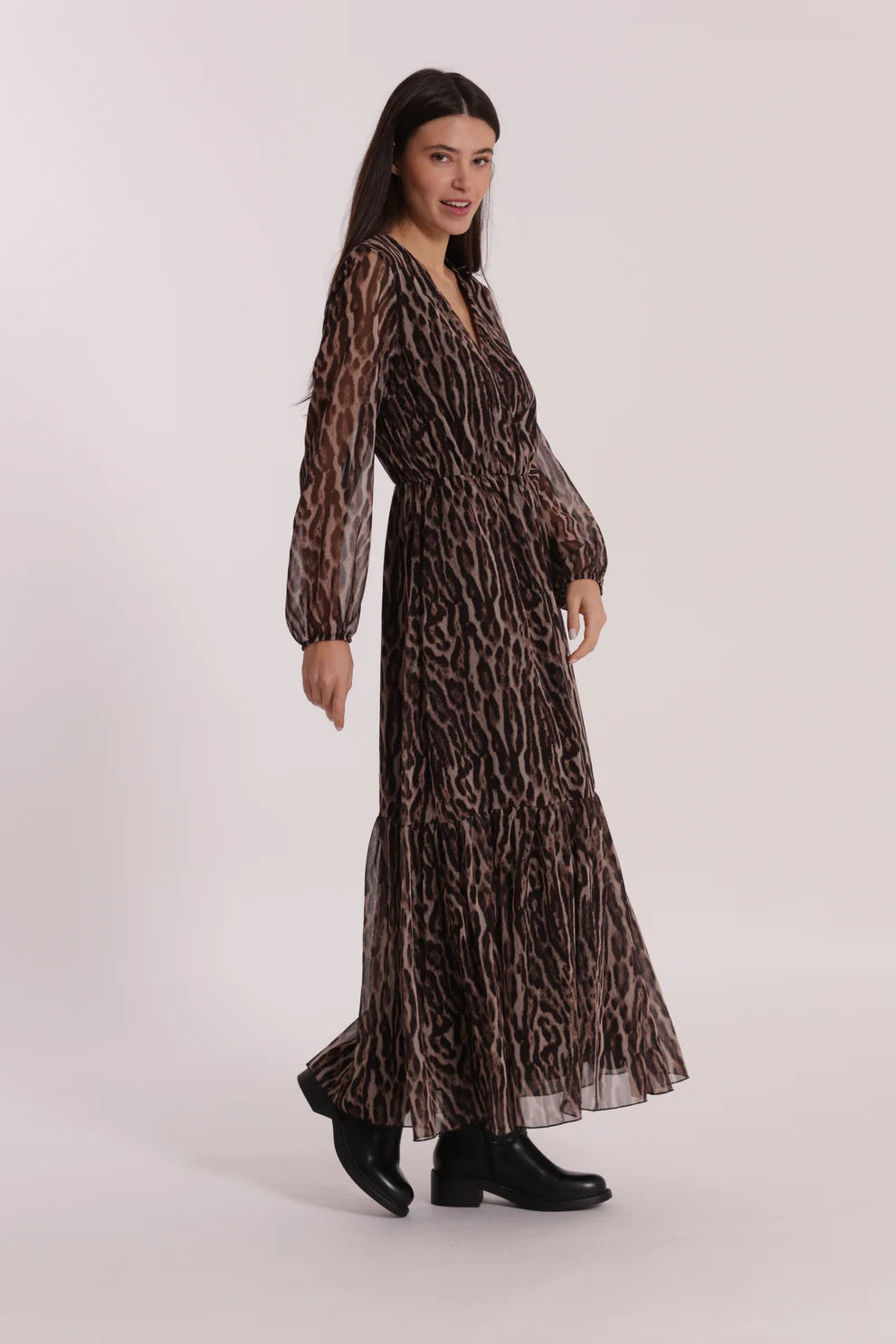 ABITO LUNGO FANTASIA ANIMALIER MIMI-MUA