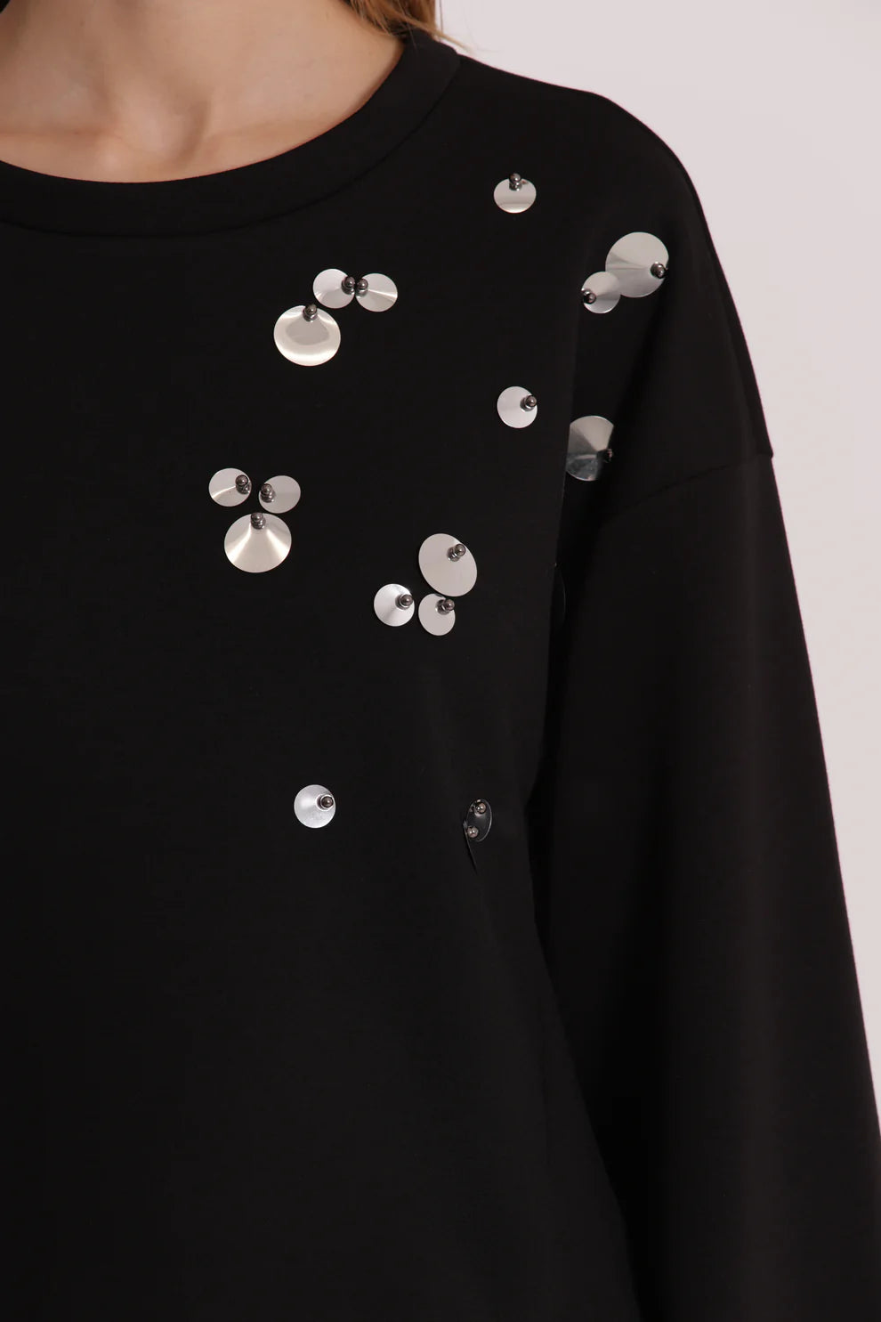 FELPA IN NEOPRENE CON PAILLETTES MIMI-MUA