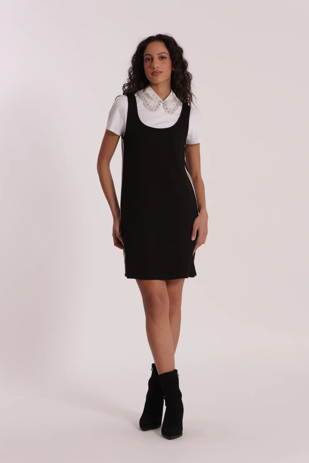 ABITO CORTO IN NEOPRENE CON PASSAMANERIA MIMI-MUA