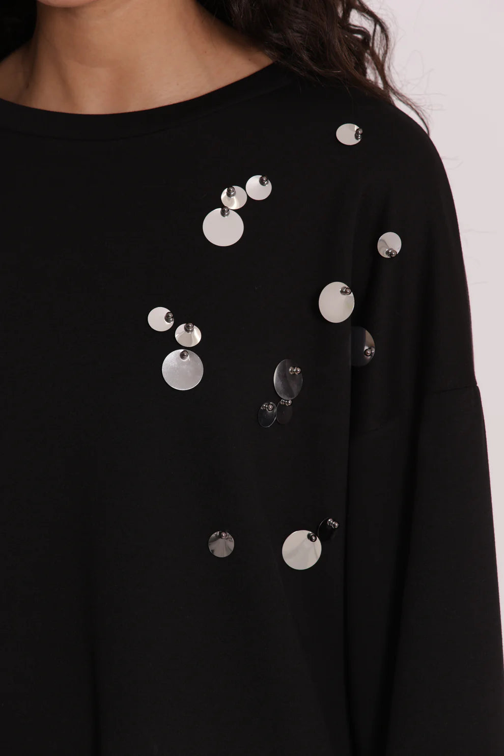 ABITO CORTO IN NEOPRENE CON PAILLETTES MIMI-MUA