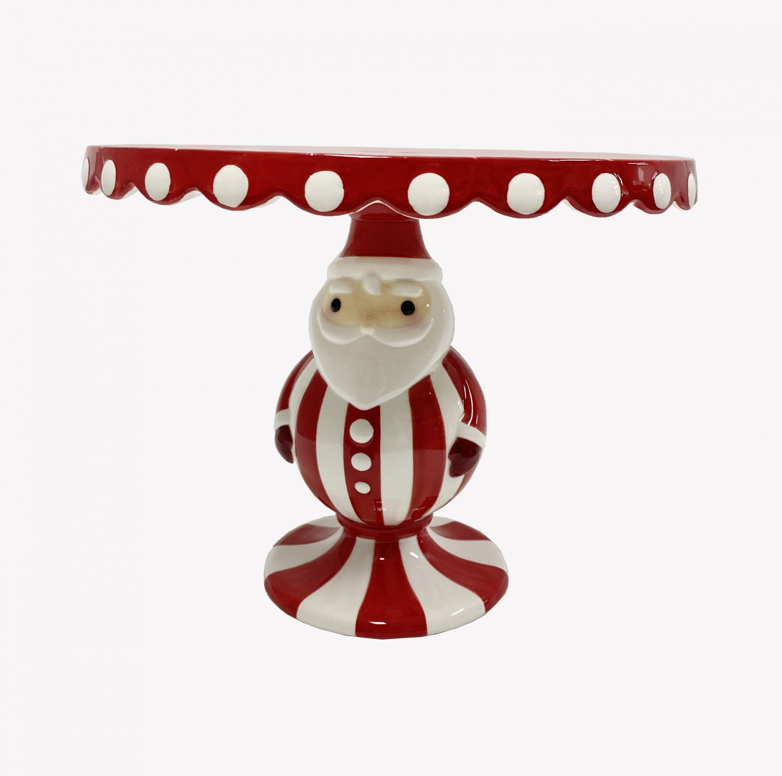 ALZATA CERAMICA BABBO NATALE CANDY CAKE