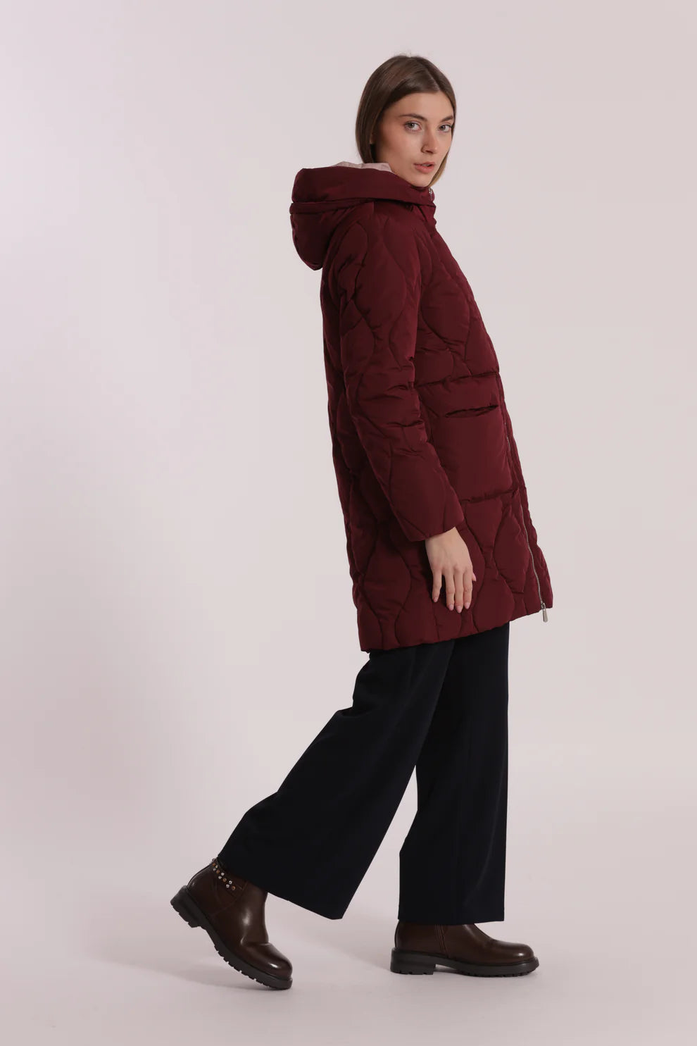 PIUMINO LUNGO CON TRAMA A ROMBI MIMI-MUA