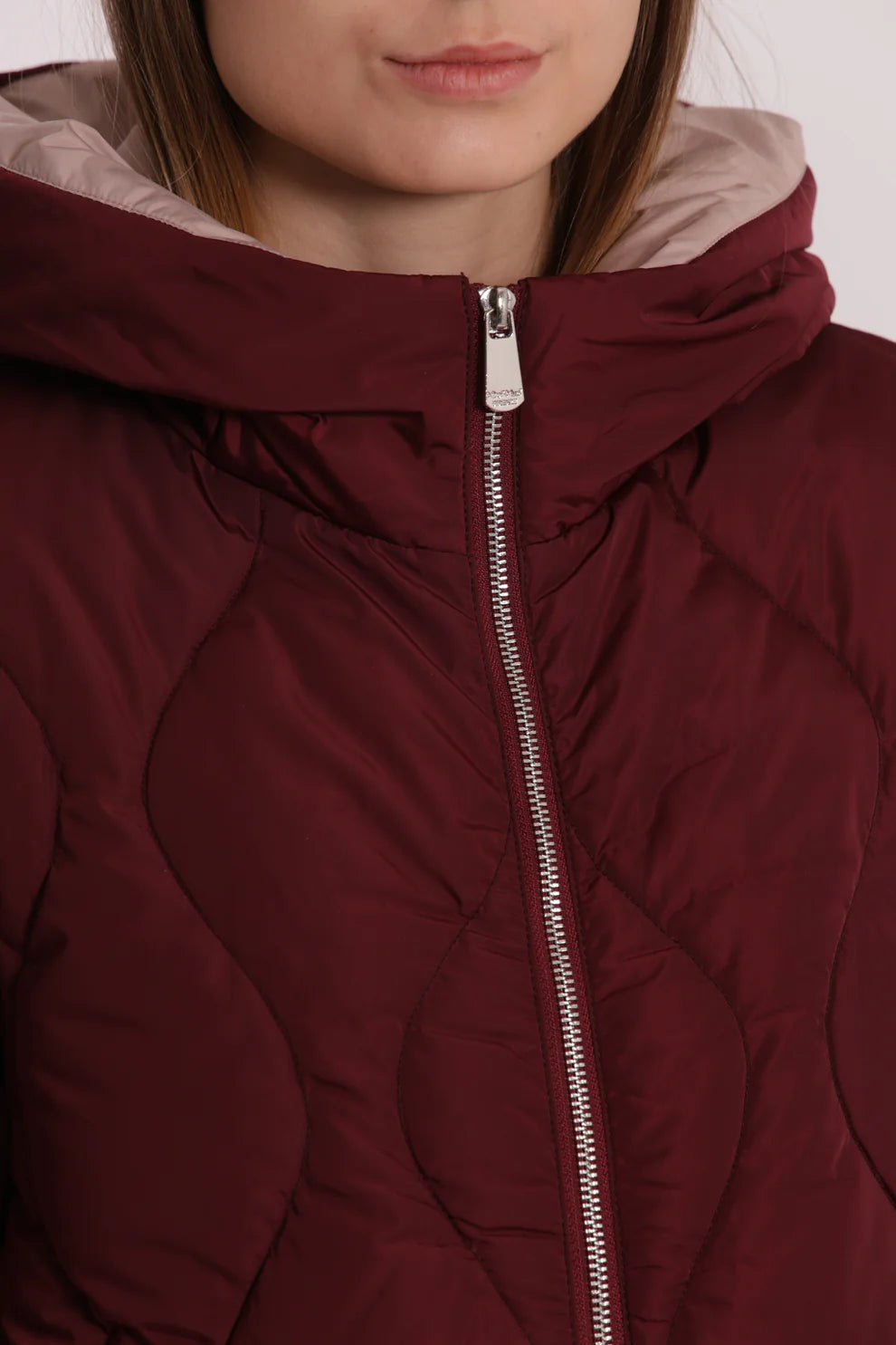 PIUMINO LUNGO CON TRAMA A ROMBI MIMI-MUA