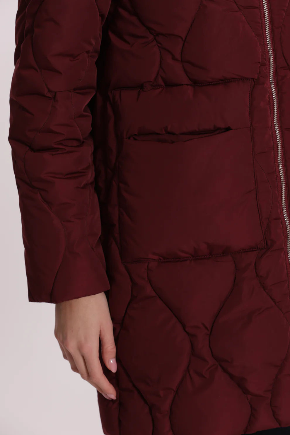 PIUMINO LUNGO CON TRAMA A ROMBI MIMI-MUA