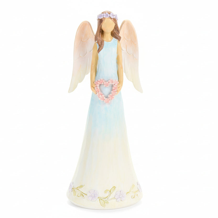 Angeli con fiori in resina Fiorirà - Nuvole di Stoffa