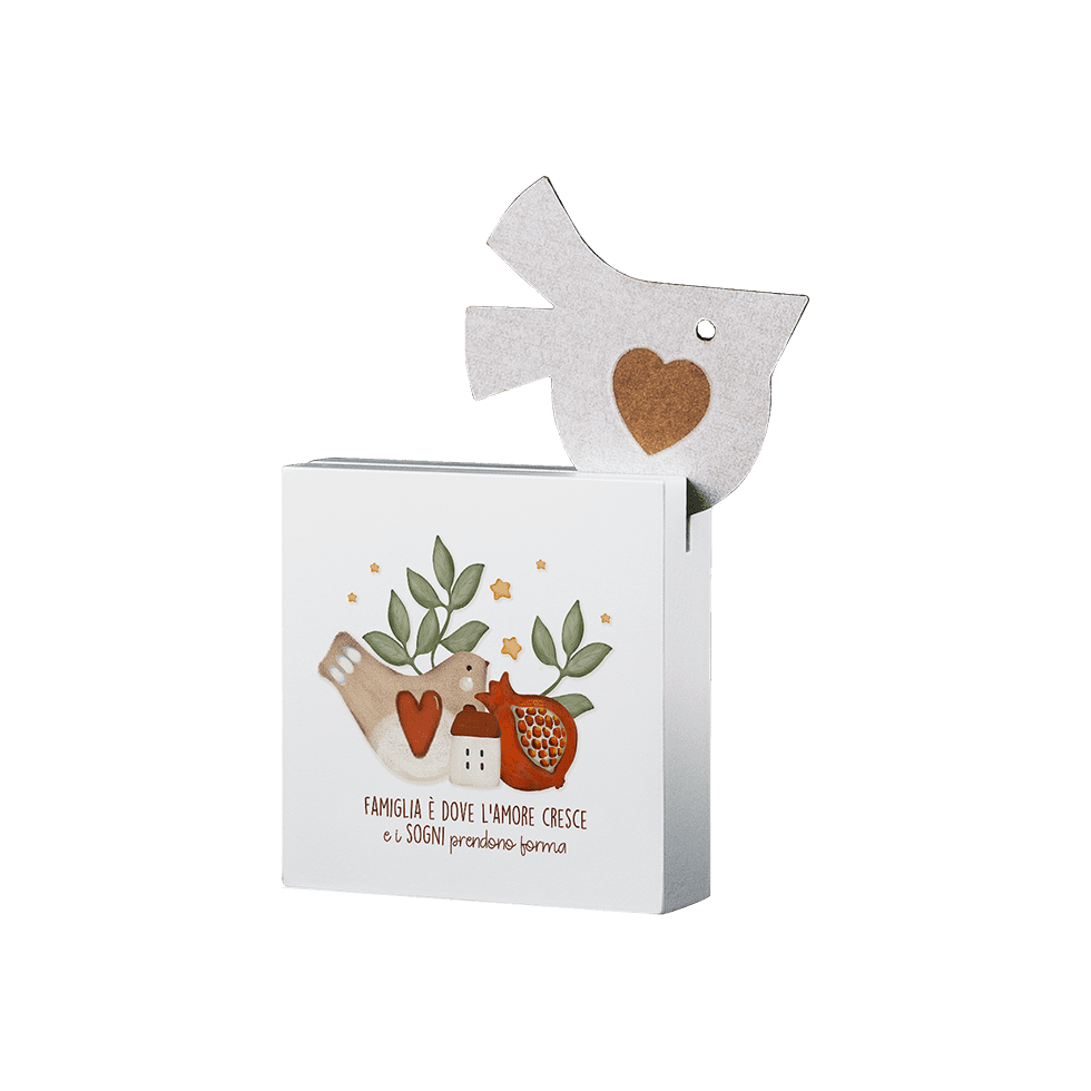 Quadro portaricordi – Famiglia è dove l’amore cresce e I sogni prendono forma