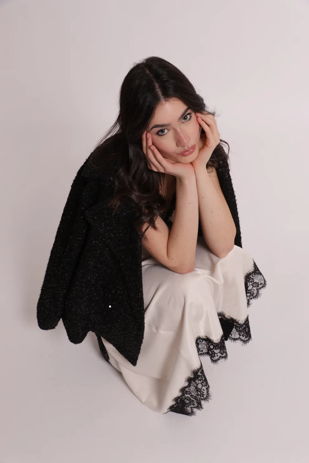 GIACCONE CORTO CON PAILLETTES MIMI-MUA
