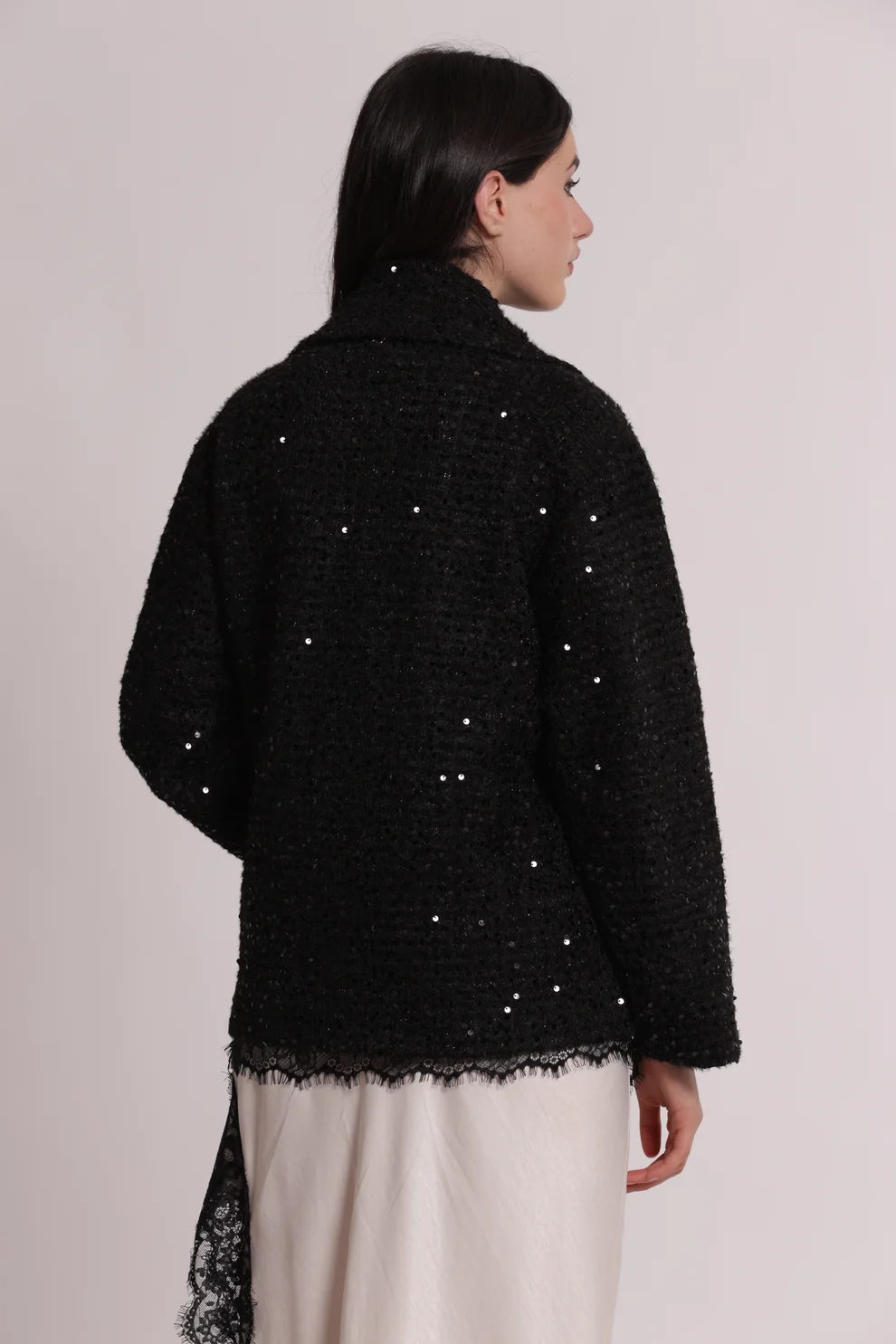 GIACCONE CORTO CON PAILLETTES MIMI-MUA