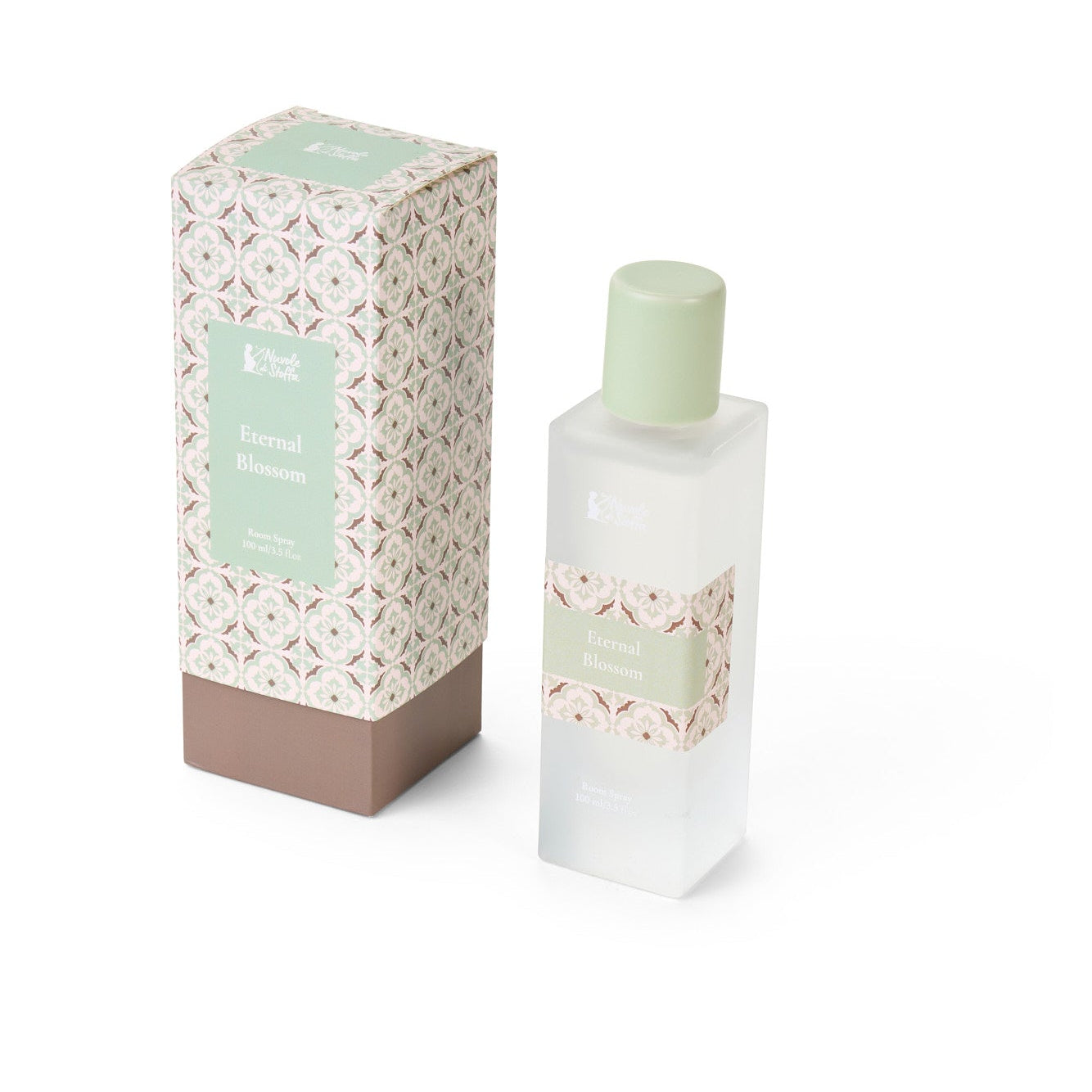 Spray per ambiente in flacone di vetro con tappo in ceramica- Nuvole di Stoffa