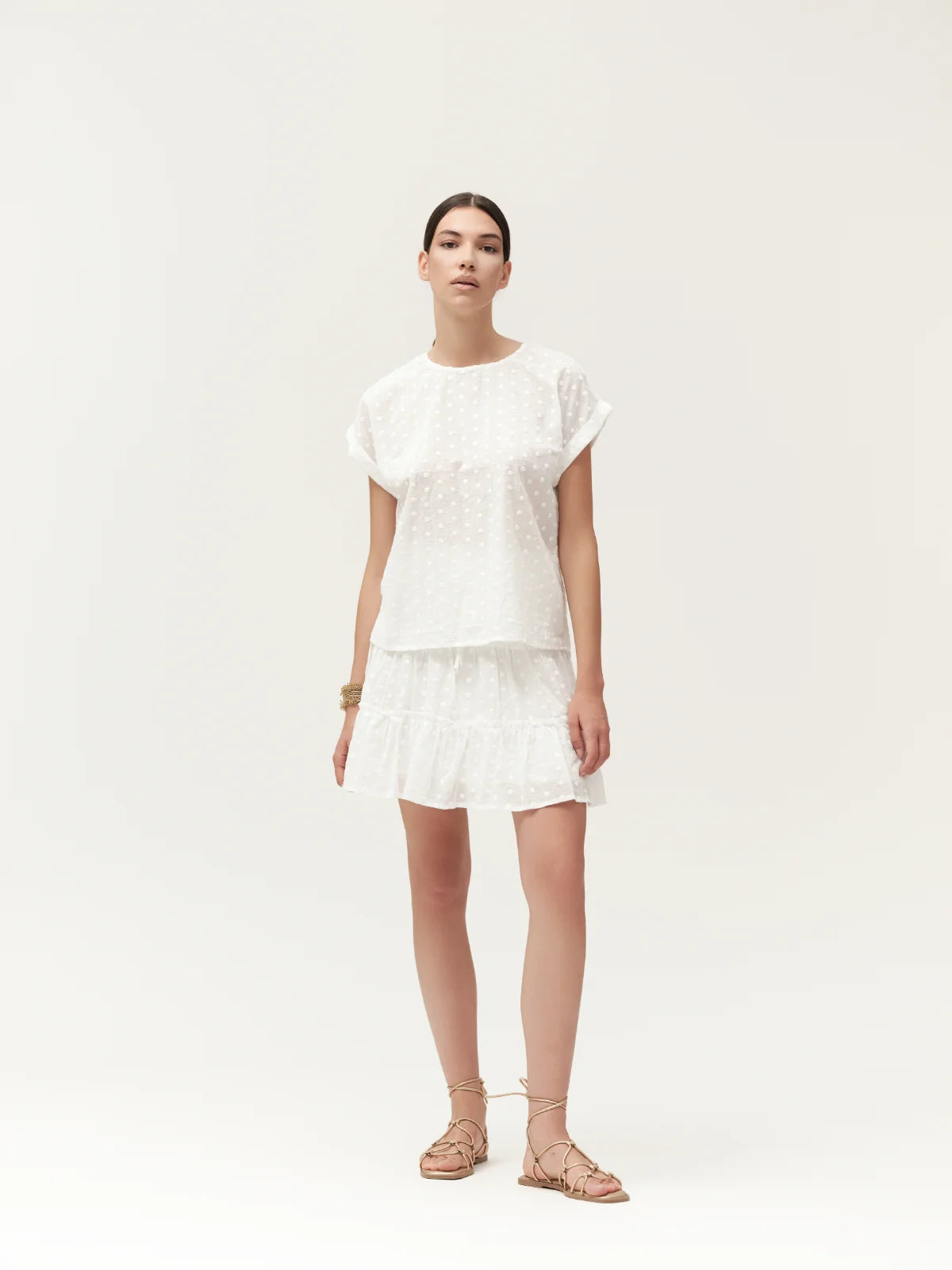 CASACCA A POIS WHITE WISE